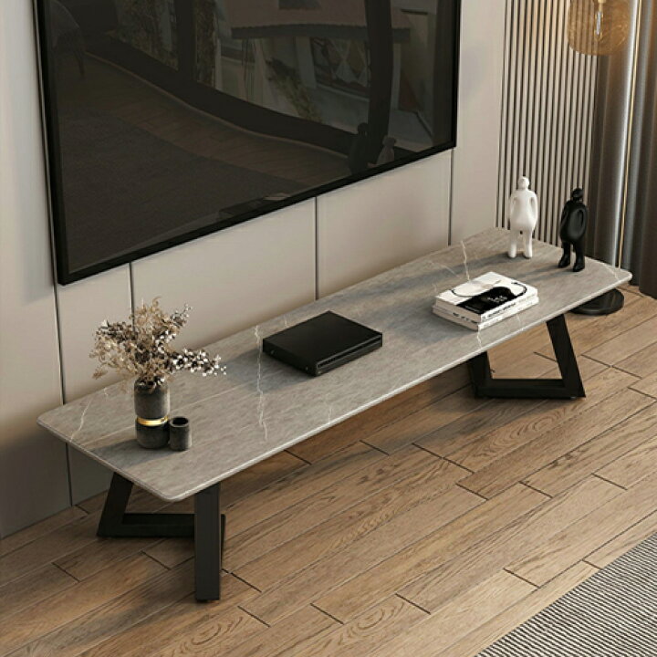 楽天市場】センターテーブル テレビ台 セラミック 金属 テーブル ロー 