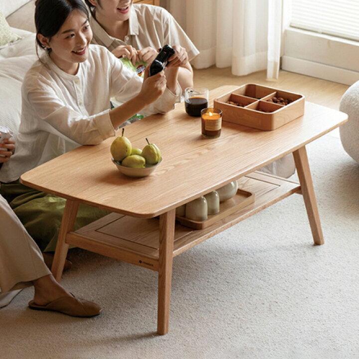 楽天市場】センターテーブル 120cm 木製 ローテーブル テーブル 