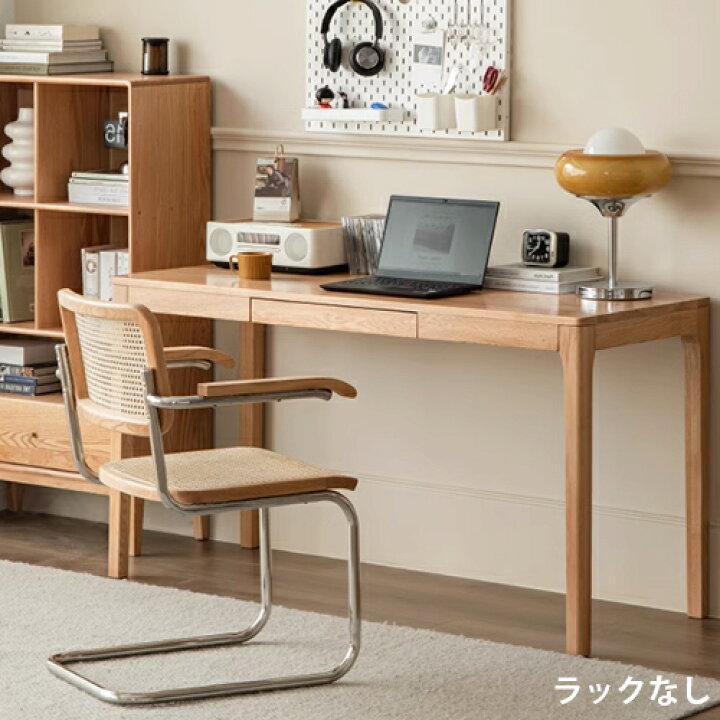 楽天市場】デスク 天然木 書斎デスク パソコンデスク PC オーク 書斎机 