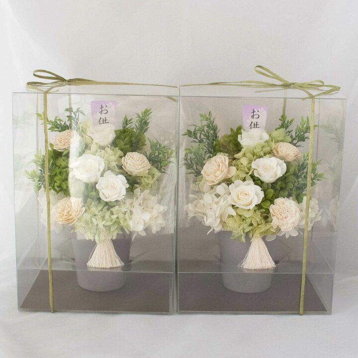 楽天市場】お盆 新盆 枯れない花 供花 プリザーブドフラワー 1対  