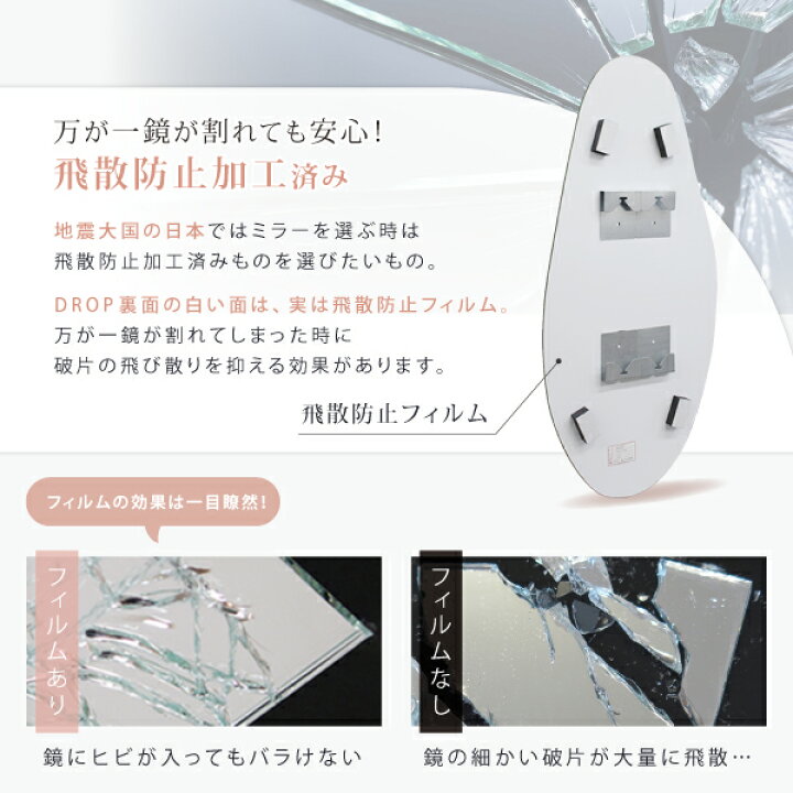 楽天市場】☆レビュー特典あり☆【DROP 900】ウェーブミラー 大人気 