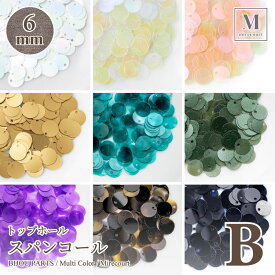トップホールスパンコール 6mm Bグループ 5g ビジュー|パーツ|ハンドメイド|手芸|材料|通販ビーズ ストーン