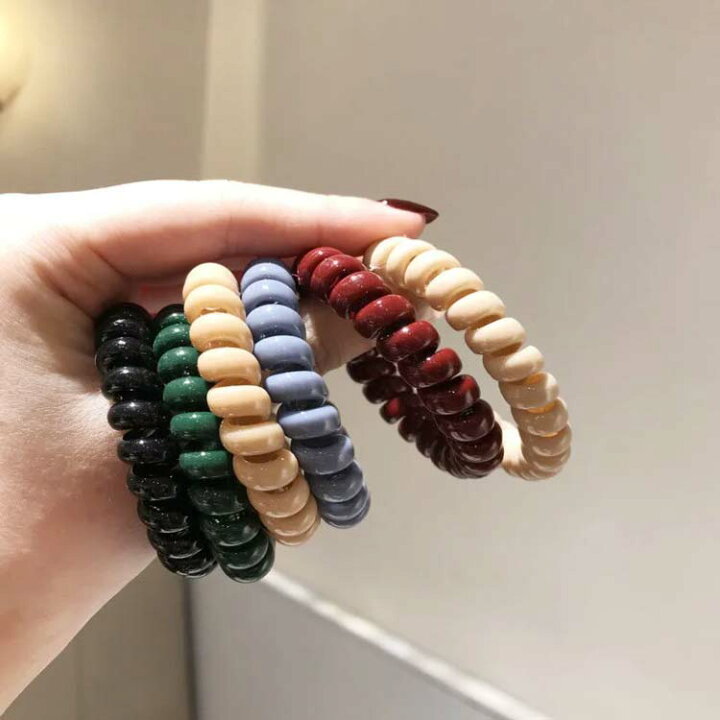 ヘアゴム スプリングヘアゴムセット コイル スパイラル スプリングゴム 可愛い 送料無料限定セール中 スパイラル