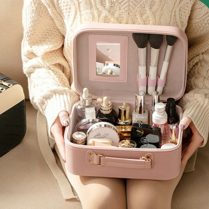 楽天市場】メイクボックス 高級感 SNS人気 高級感 コスメボックス 送料  