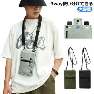 バッグ メンズ ポーチ 斜め掛け スマホ ケース スマホショルダー ショルダー スマホポーチ スマホポシェット ポシェット きれいめ レザー パスケース 縦型 財布 スマホポシェット ストラッ