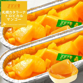 【全品対象 6,500円以上ご購入でブラウニープレゼント 10/19 12時まで 】みれい菓 札幌 カタラーナトロピカルマンゴー 320g×2本セット(総640g) とろける濃厚アイスプリン 北海道産生クリーム使用 お取り寄せスイーツ スイーツ 送料無料