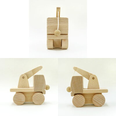 楽天市場 Cheshire S Factory 木のおもちゃ クレーン車 トラックシリーズミニカー 押し車手作り 国産木製 ブナ赤ちゃん ベビー 男の子出産祝い Irodori