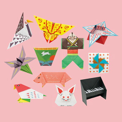 楽天市場 Cochae コチャエ 絵付伝承折紙 其ノ壱 その一 おしゃれ かわいい復刻 元祖絵付折紙折り紙 折り図付き Irodori