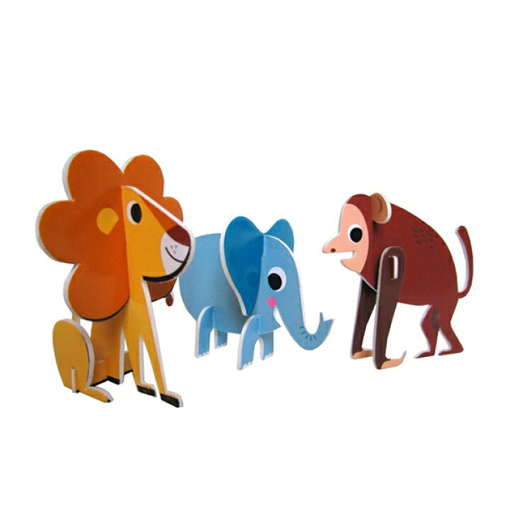 楽天市場 Omm Design3dパズル アニマルパレード児童立体パズルanimal Parade 3d Puzzleインゲラ アリアニウススウェーデンの有名イラストレーターデザイン Irodori