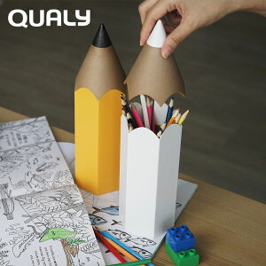 【ポイント5倍】 ギフト プレゼント QUALY 「鉛筆型の鉛筆立て」 Dinsor Stationary Container コンテナ 収納 整理 デスク 卓上 机上 ペンスタンド ペン立て ステーショナリー 筆記用具 文房具 鉛筆 ク