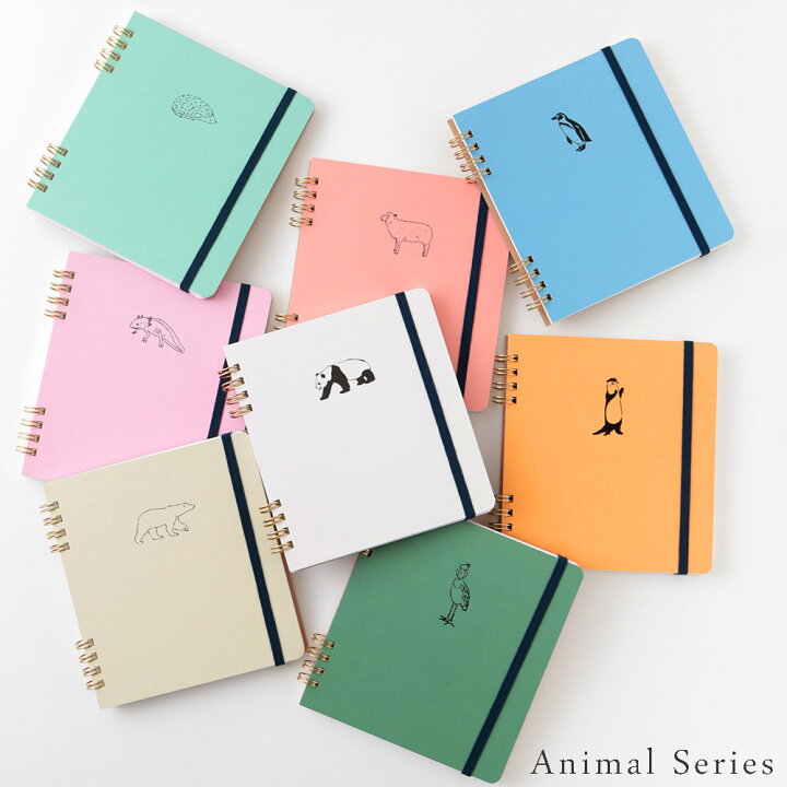 楽天市場】Animal Series 「リングノート・スクエア」 全8種 パンダ 