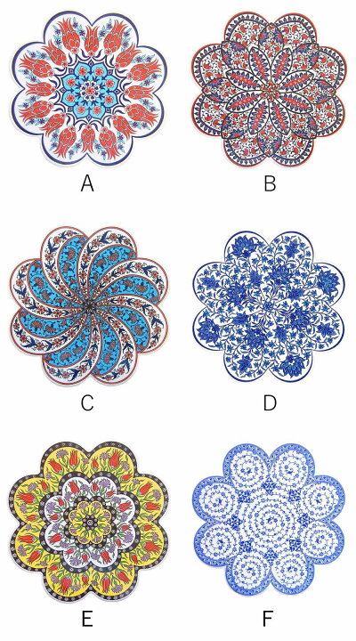 楽天市場】「IZNIK トリベット」トルコ製鍋敷き 18.5cm イズニック  