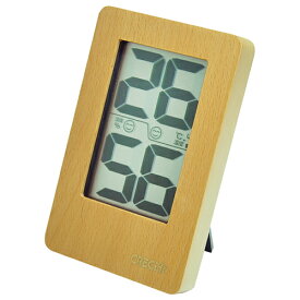 CRECER・天然木デジタル温湿度計・CR−2200W