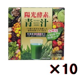 【10個セット】新日配薬品 陽光酵素青汁乳酸菌入り 3gX30包