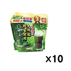 【10袋セット】4種の九州産野菜青汁40包