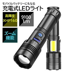 ���P�x XHP160 9100���[���� ���邢 ���C�g LED COB�����v �Y�[���� 7���[�h���� �n���f�B���C�g USB�[�d�� ���� Led ������ ��