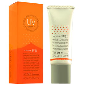 PARFUM FUJI Protection UV Sunscreen　パルファムフジ UVクリーム。SPF50+ PA++++ 富士山の香り（アロマ）配合 ノンケミカル 紫外線吸収剤無配合 アルコールフリー ヒアルロン酸、ウチワサボテンオイル配合。