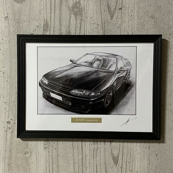 楽天市場】日産 ニッサン スカイライン R32 GT-R 鉛筆画 イラスト 名車 