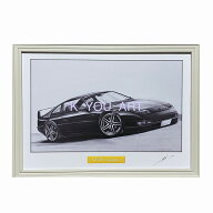 ニッサン 日産　フェアレディ32Z　鉛筆画　名車　旧車　ノスタルジックカー　イラスト 絵画 デッサン 絵…