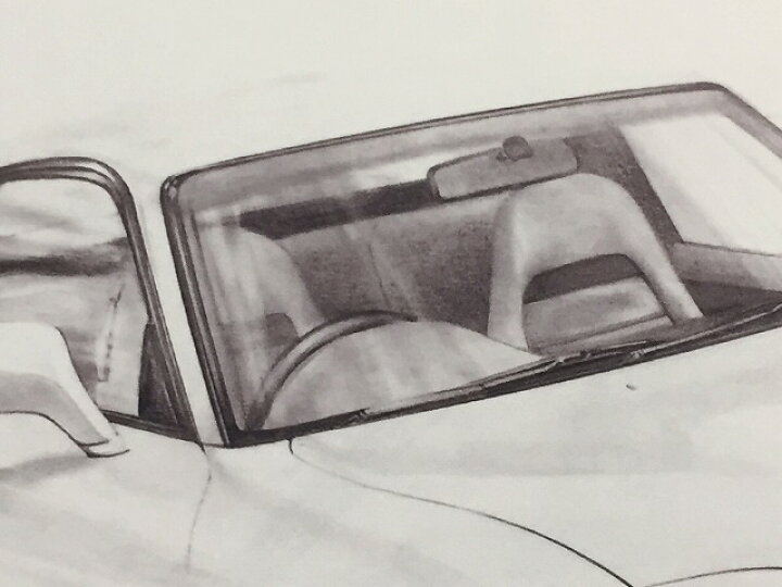 楽天市場 マツダ Fd サバンナrx 7前期 鉛筆画 名車 旧車 ノスタルジックカー イラスト 絵画 デッサン 絵 サイズ 230ｍｍx318ｍｍ 額付き 作者直筆サイン入り 車好き 男性 向け ギフト プレゼント にも最適 全国送料無料 ミラーマン 楽天市場店