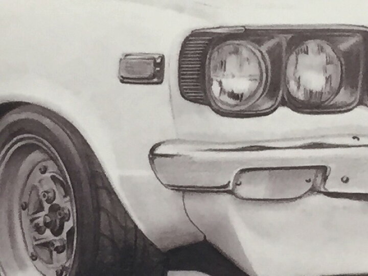 楽天市場】マツダ サバンナ RX-3 鉛筆画 名車 旧車 ノスタルジックカー 
