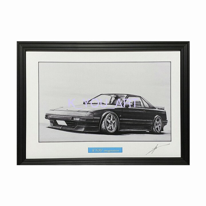 楽天市場】TOYOTA トヨタ MR2 ブラック 鉛筆画 名車 旧車 