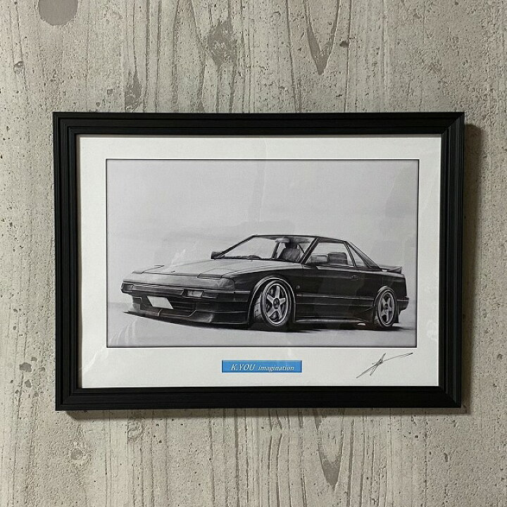 楽天市場】TOYOTA トヨタ MR2 ブラック 鉛筆画 名車 旧車 