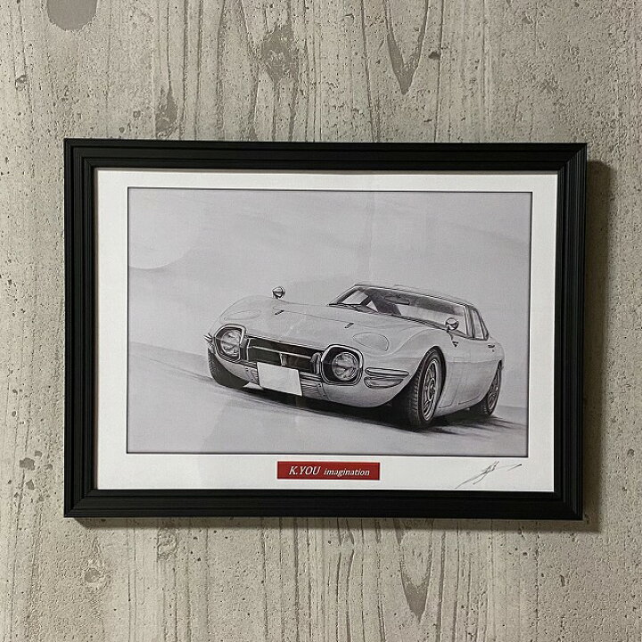 楽天市場】TOYOTAトヨタ 2000GT 前期 フロント 鉛筆画 名車 旧車 