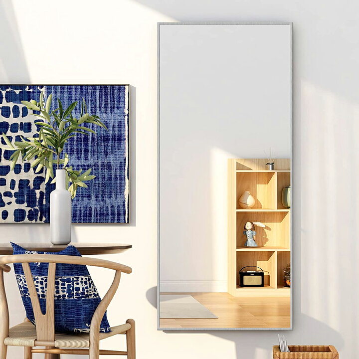 楽天市場 全身鏡 姿見 大型 ミラー 鏡 180 60cm スタンドミラー 壁掛け おしゃれ ミラー かがみ 壁掛け鏡 全身 おしゃれ 飛散防止 鏡 大きい 高品質 Ledミラー専門店 ミルオ君の鏡工房