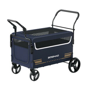 【2025年新仕様】ペットカート 耐荷重80kg 散歩 折りたたみ 多頭 大型犬 中型犬 小型犬 猫 軽量 組立簡単 工具不要 介護用 ドッグカート 犬 猫 動物 ペット用品 老犬 ペット用品