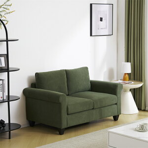 【24H限定★15%OFF】ソファー 2人掛け 脚付き 肘付き ロータイプ コンパクト コーデュロイ生地