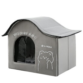 【15％OFF★14H限定】ペットエアコンハウス 氷ボックス付き 猫ルーム ペットハウス 冷感 クール アイスボックス 夏用 冷房 ひんやり 省エネ ドーム型 保冷 涼しい ペットベッド 犬 折りたたみ 室内 屋外 屋内 ペット用 涼感 暑さ対策 熱中症対策 ネコ