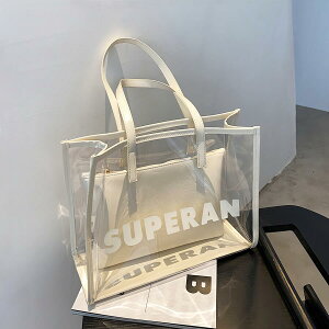 【10%OFF★期間限定】プールバッグ 中学生 レディース 水着バッグ 旅行 水泳バッグ 中学生 透明バッグ 夏 可愛い ハンドバッグ おしゃれ 夏 透明 スイミング ビニールバッグ 水泳バッグ 防水