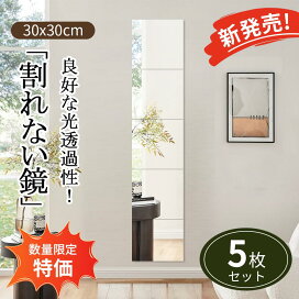 楽天市場】【新品発売記念価格】割れない鏡 全身鏡 5枚セット アクリル