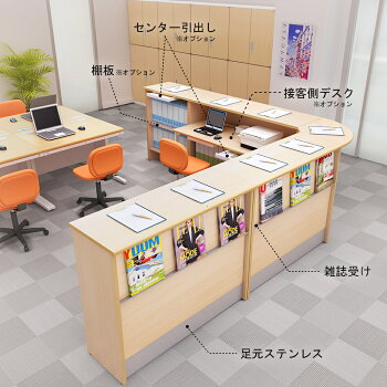 【楽天市場】カウンター パネル ハイカウンター用 ブラウン コーナーカウンター用 仕切り 仕切り板 おしゃれ 北欧 店舗 窓口 受付カウンター