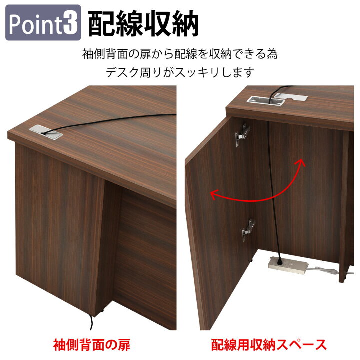楽天市場】新生活応援SALE｜家具のAKIRA 片袖机 片袖デスク 役員用 