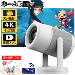 �v���W�F�N�^�[ ���^ �ƒ�p 4K�Ή� Android TV 11.0 Bluetooth5.1 1080P�Ή� ���掿 ������`�� HIFI�X�s�[�J�[���� wi-fi 6 �Ή� �V�� �Z�������e �z�[���V�A�^�[ �q�� �� �R���p�N�g �É� �V�䓊�e 4K�r�f