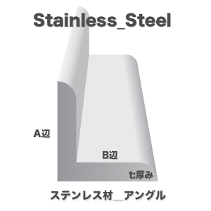 [A]@ځEdʎw菤i-y/zԎws SUS304XeX@zbgAO@(t)3mm x (A)40mm x(B)40mm x (L)L4000mm@7.40kg/{