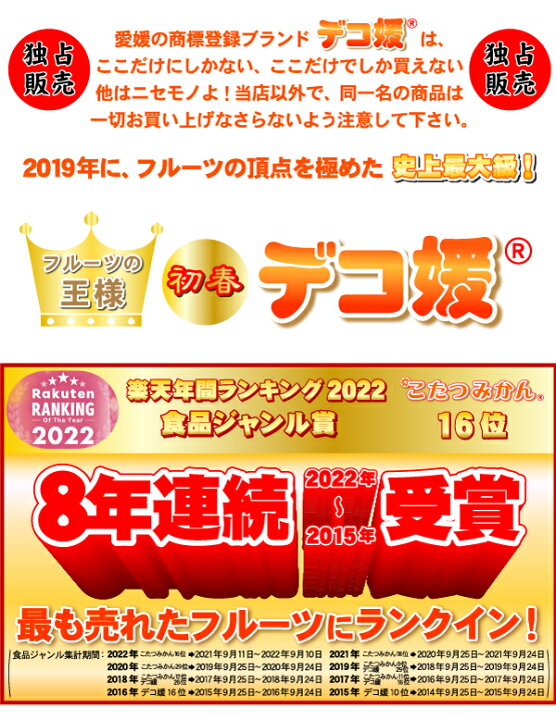 楽天市場 初春 600円off選べる3種のクーポン付 デコ媛 クーポンで送料無料 1 4円 総合ランキング第1位 1箱より送料無料 8年連続 年間ランキング当店受賞 デコ媛 2箱以上ご注文で増量サービス 訳あり デコポン みかん みさき果樹園