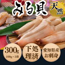 みる貝 冷凍 白ミル貝 100g×3袋 下処理済み 送料無料 ミル貝 お刺身 貝 天然