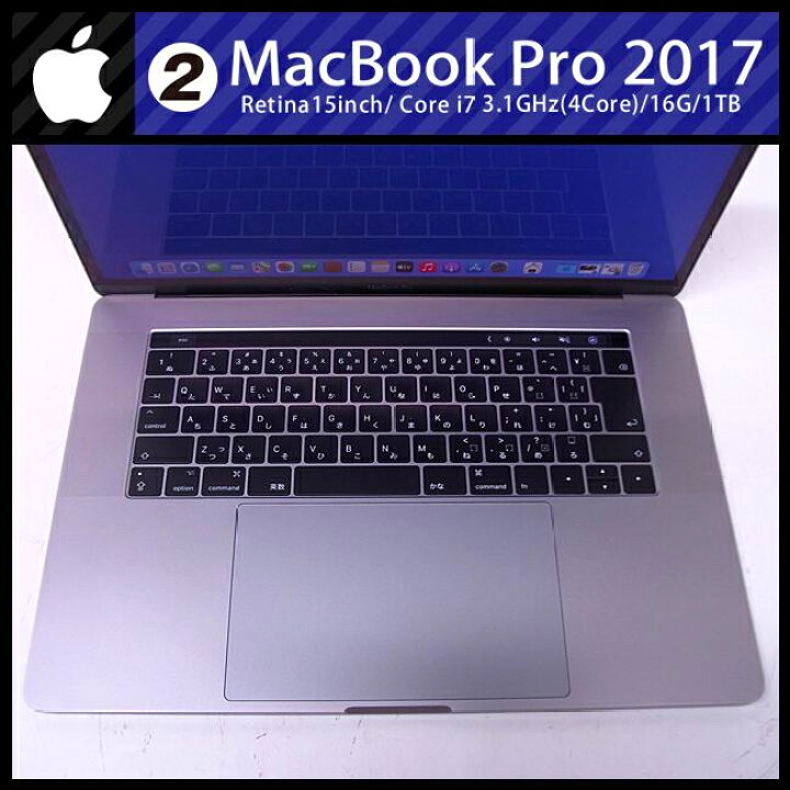 楽天市場】【中古】MacBook Pro (15-inch, 2017・Thunderbolt 3 ports 