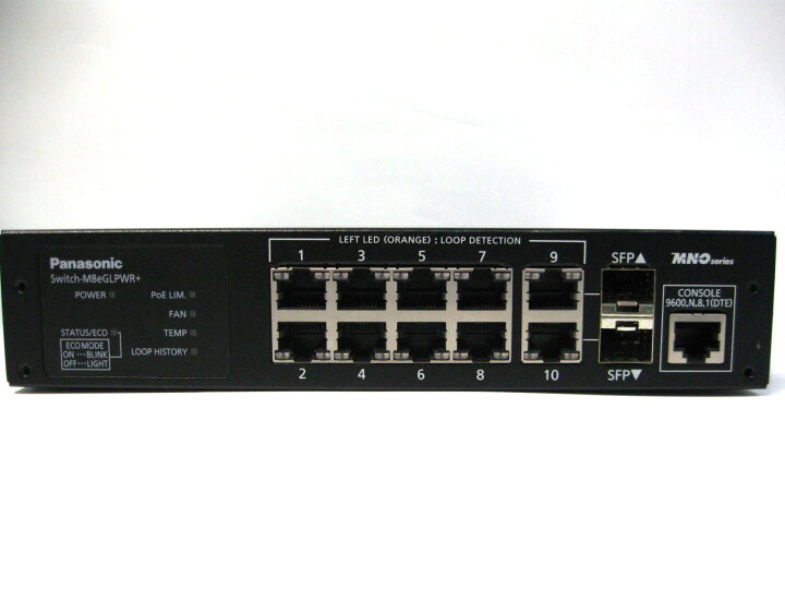 楽天市場】【中古】▽Panasonic Switch-M8eGLPWR+ PN28088 10ポート 
