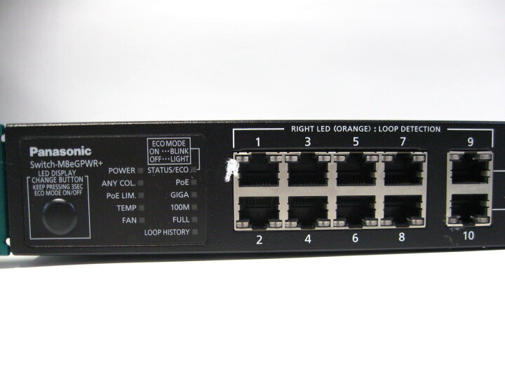 楽天市場】【中古】 ▽Panasonic Switch-M8eGPWR+ PN28089K 10ポート 