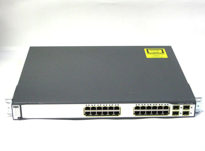 楽天市場】【中古】▽Cisco Catalyst WS-C3750G-24TS-S1U V03 15.0(1 