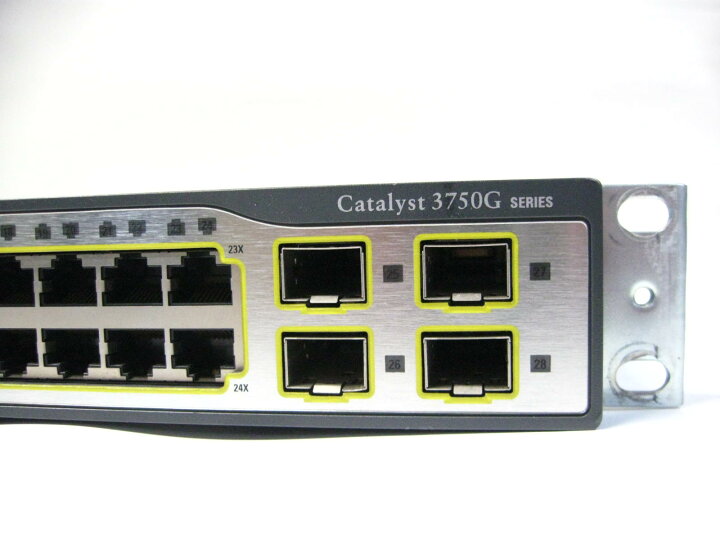 楽天市場】【中古】▽Cisco Catalyst WS-C3750G-24TS-S1U V03 15.0(1 