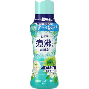 【他商品同梱不可】レノア煮沸レベル消臭抗菌ビーズ みずみずしく香るフレッシュグリーンの香り 本体 420mL 6個セット