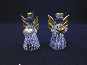ガラスエンジェル エンジェル 天使 癒し オブジェ 幸運 インテリア 置物