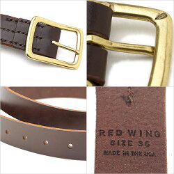 【即納】REDWINGレッドウィング#96561レザーベルト32mm幅LeatherBeltメンズHavanaBrown(96561FW18)【コンビニ受取対応商品】