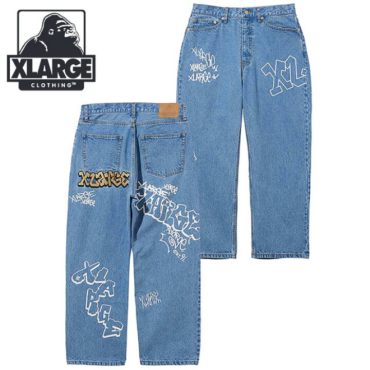 楽天市場】エクストララージ XLARGE メンズ グラフィティ デニムパンツ  
