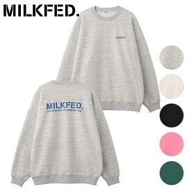 【6/1は楽天カード＆エントリーで6倍】【20％OFF／SALE】ミルクフェド MILKFED. レディース ステンシル スウェットトップ [103233012007 FW23] STENCIL SWEAT TOP トップス トレーナー クルーネック【e】 【ts】